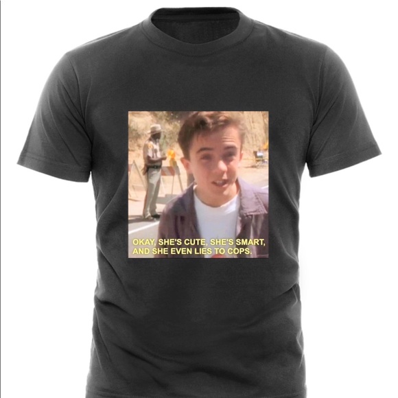 Malcolm 90s Cops tv show T-Shirt meme - Picture 2 of 3